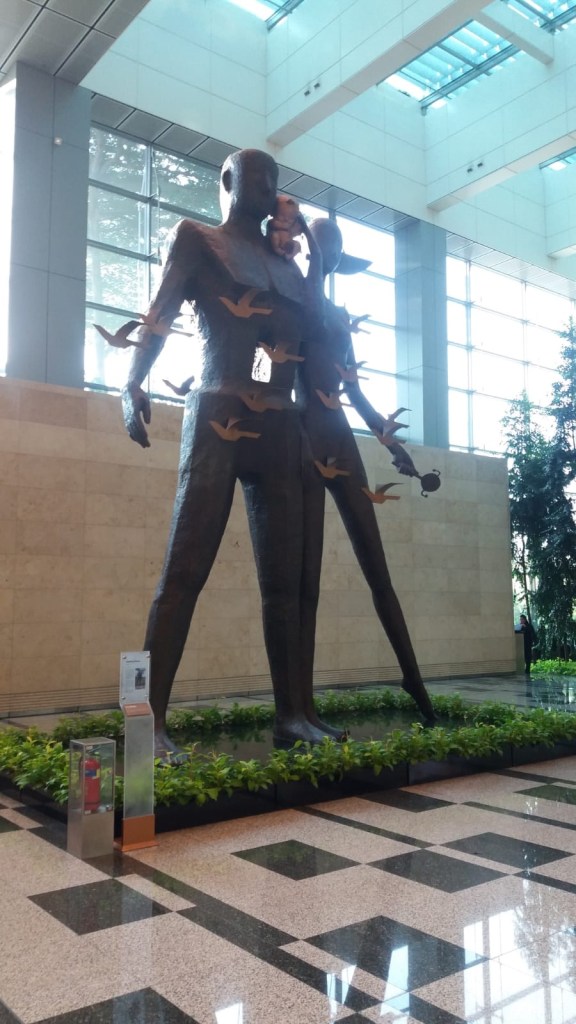 Statues at Singapore's Changi Airport Statues at Singapore's Changi Airport